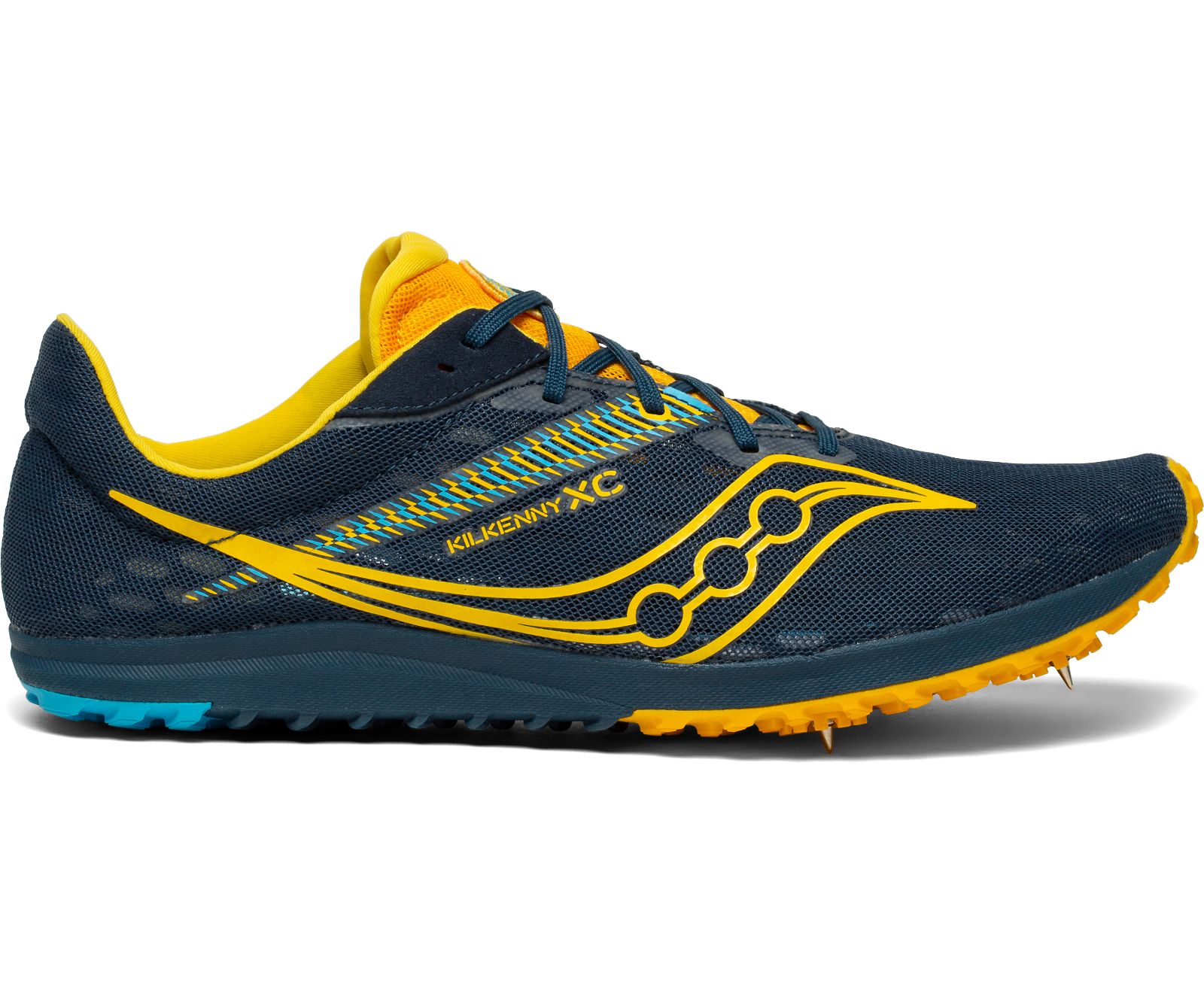 Tenis Para Correr Saucony Kilkenny Xc9 Spike Hombre Azul Marino Dorados | México 517VRWD